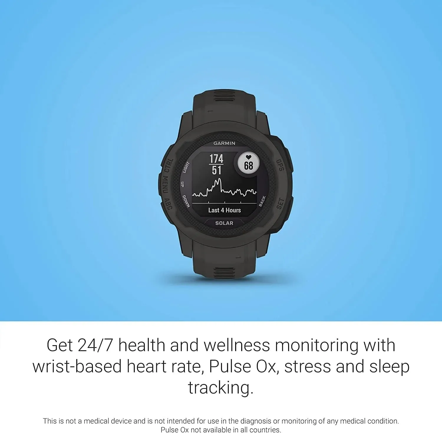 Garmin Instinct 2 Tough and Rugged GPS Smartwatch (Graphite - 45MM)