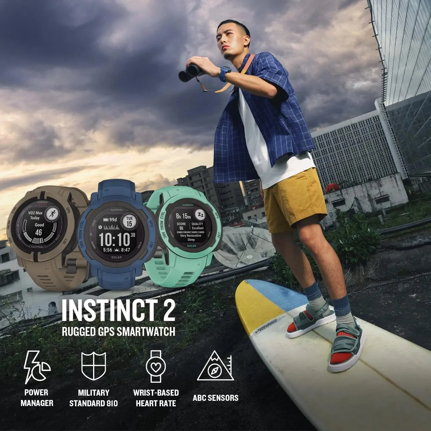 Garmin Instinct 2 Tough and Rugged GPS Smartwatch (Graphite - 45MM)