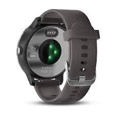 Garmin Stainless Steel Vivoactive 3 Smartwatch with Band (Black)