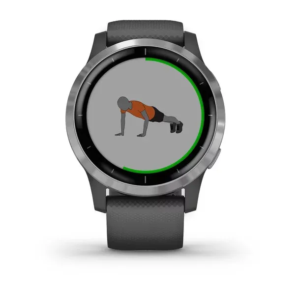 Garmin Vivoactive 4 Shadow Grey/ with Silver hardware