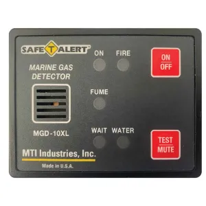 Gas Vapor Alarm Fume, Fire, Bilge Water - Black Surface Mount