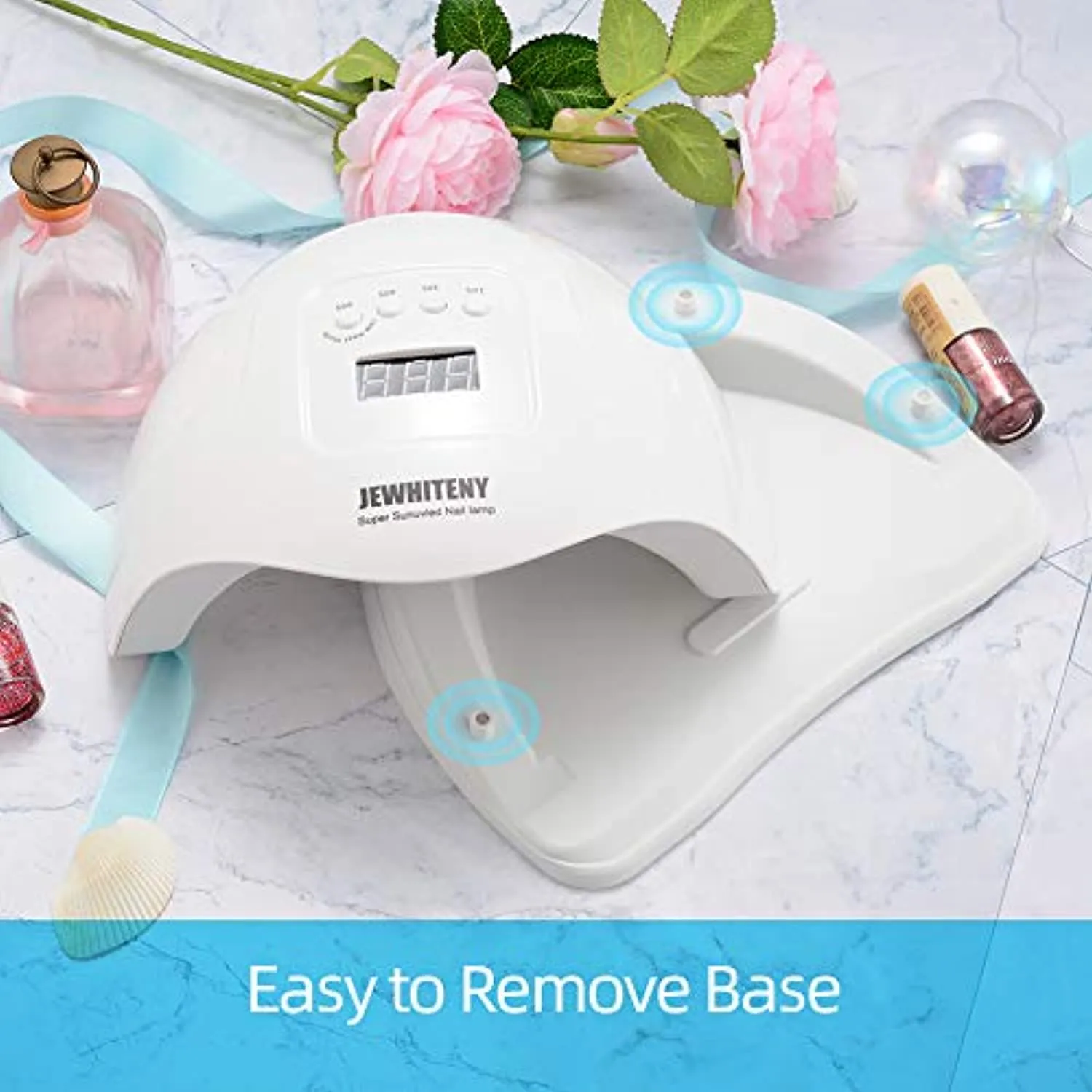 Gel UV LED Nail Lamp, Nail Dryer 80W Gel Nail Polish UV Nail Light manciure/Pedicure Sun Light Curing Lamp with 4 Timers Professional Nail Art Tools