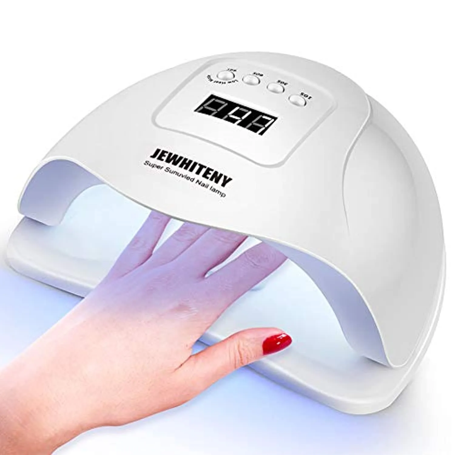 Gel UV LED Nail Lamp, Nail Dryer 80W Gel Nail Polish UV Nail Light manciure/Pedicure Sun Light Curing Lamp with 4 Timers Professional Nail Art Tools