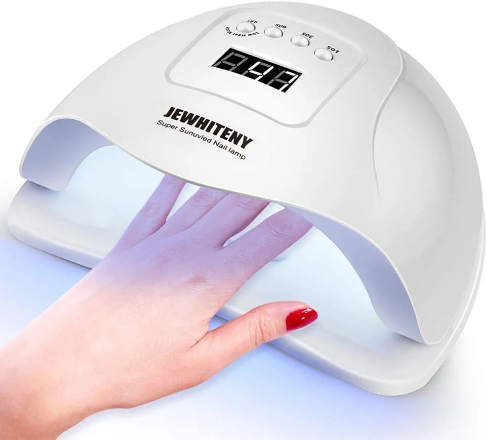 Gel UV LED Nail Lamp, Nail Dryer 80W Gel Nail Polish UV Nail Light manciure/Pedicure Sun Light Curing Lamp with 4 Timers Professional Nail Art Tools