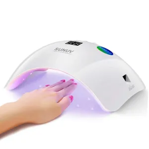 Gel UV LED Nail Lamp,SUNUV Nail Dryer 36W Gel Curing Light for Nail Polish with Aotu Sensor 3 Timers SUN8