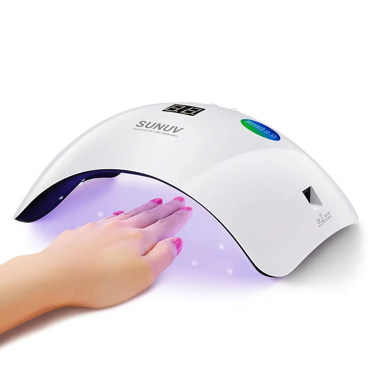 Gel UV LED Nail Lamp,SUNUV Nail Dryer 36W Gel Curing Light for Nail Polish with Aotu Sensor 3 Timers SUN8
