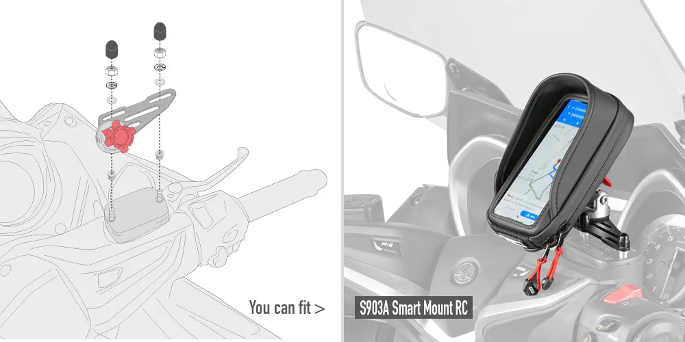 Givi S903A Universal Mount for GPS/Smart Phone Holders