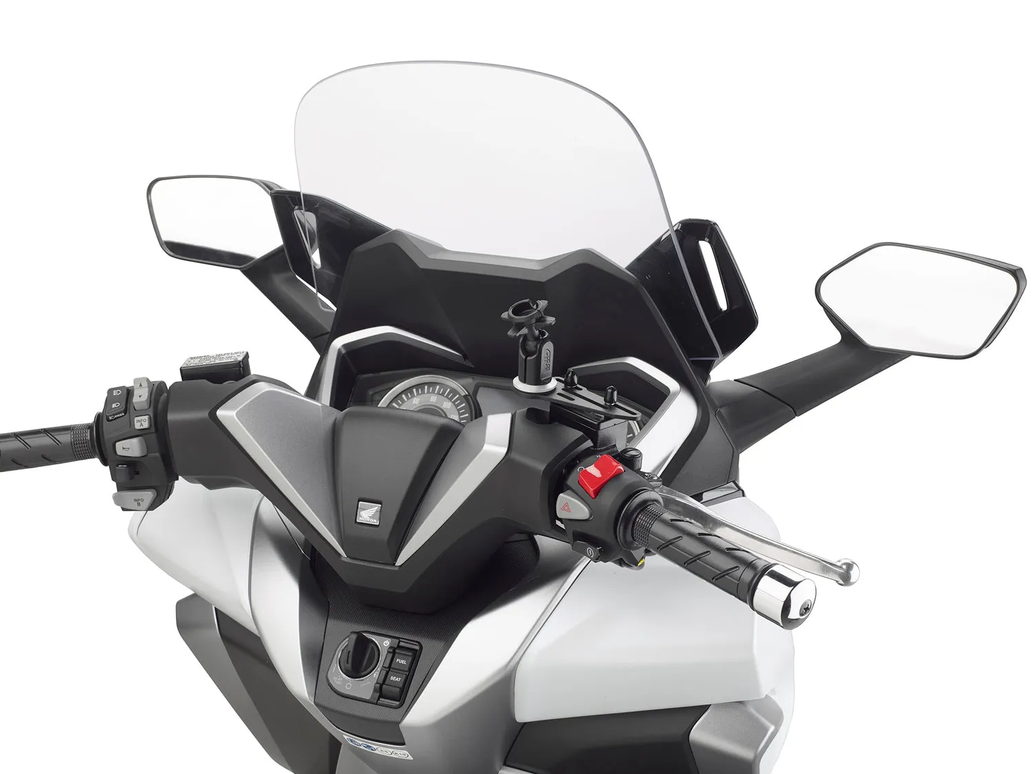 Givi S904B Master Cylinder Reservoir Cap Mount for GPS/Smart Phone Holders