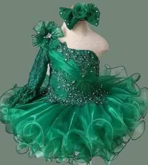 Glitz Pageant Dress/Toddler Performing Dress/ Dancing Dress/Baby Easter Dress/Infant Baby Cupcake Dress