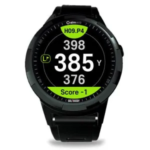 GolfBuddy aim W10 Smart Golf GPC Watch Black (AIM-W10)