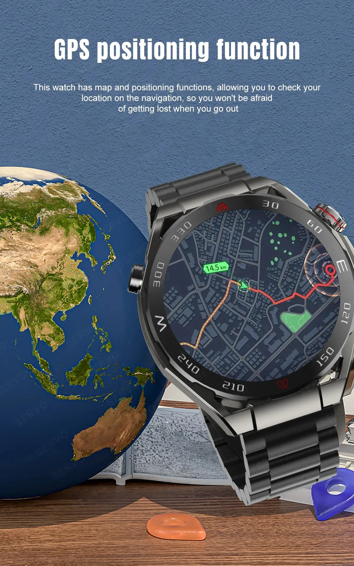 GPS Smart Watch with Heart Rate Monitor