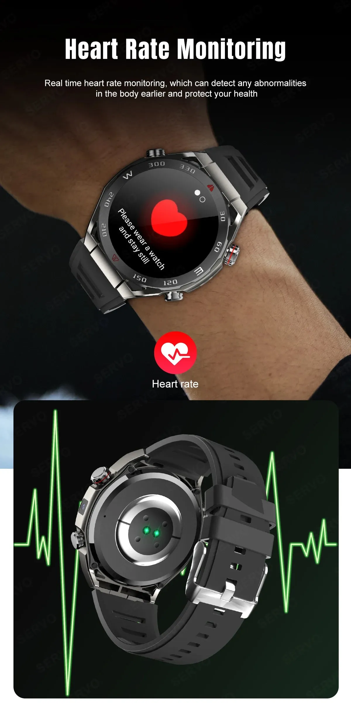GPS Smart Watch with Heart Rate Monitor