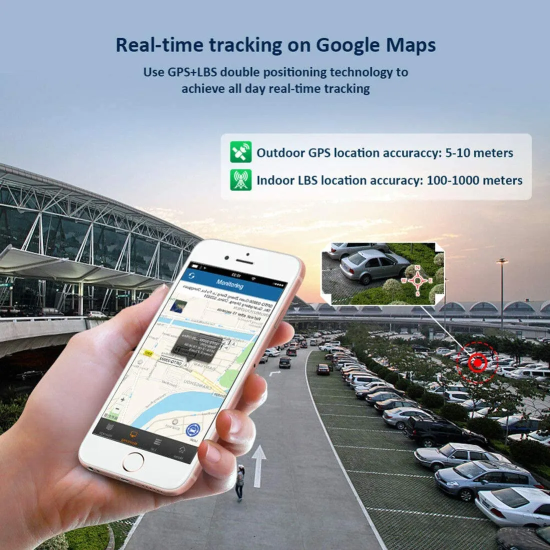 GPS Tracker 4G For Car Truck Boat Rechargeable Anti-Theft No Monthly Fees