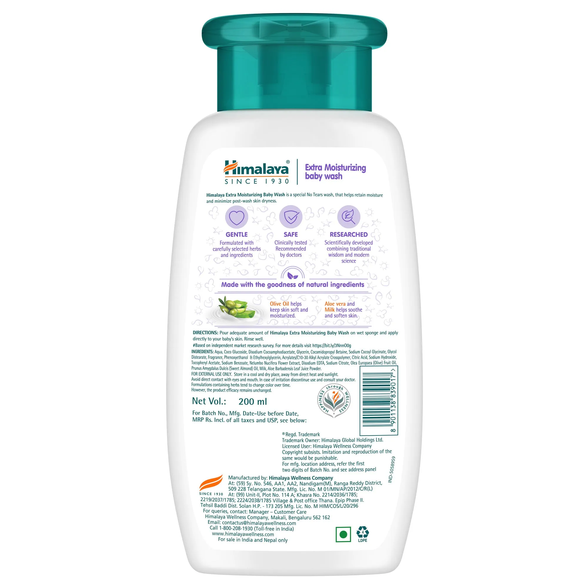Himalaya Extra Moisturizing Baby Wash