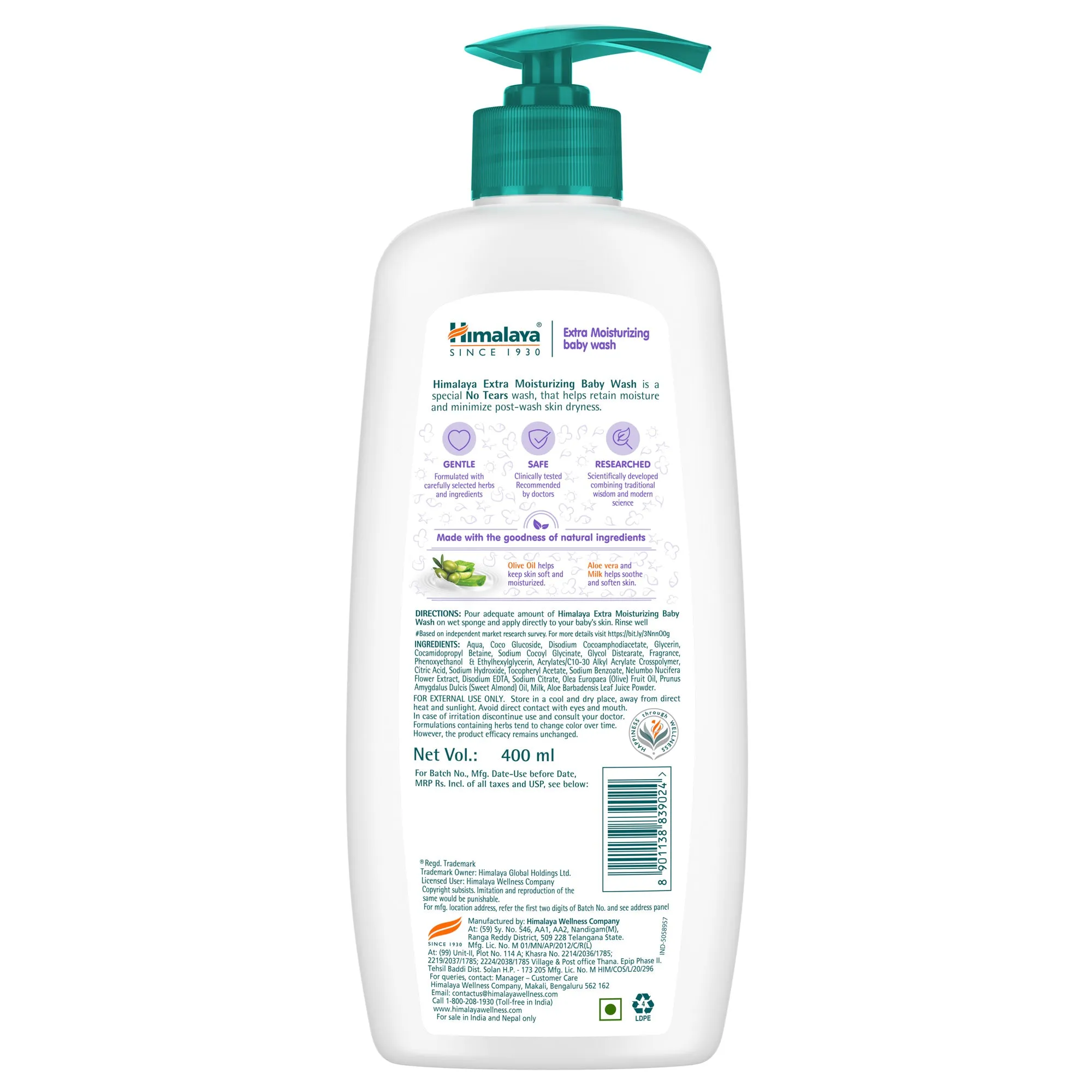 Himalaya Extra Moisturizing Baby Wash