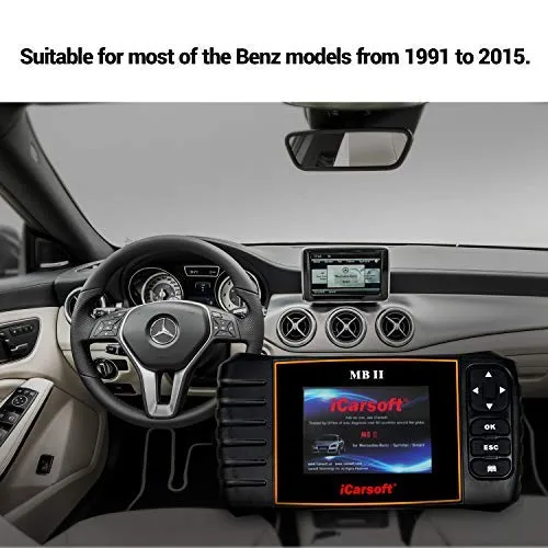 iCarsoft MBII for Mercedes Benz/Sprinter/Smart Professional Diagnostic Tool Scanner, New Version