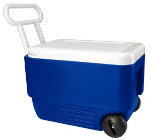 Igloo 38 Quart Wheelie Cooler blue (22.875”L X 12.875”W X