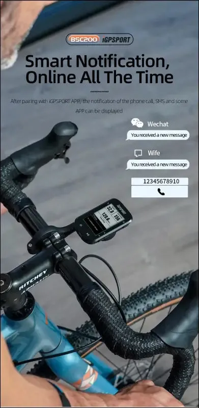 Igpsport bsc200 gps cycling computer - wireless speedometer with route navigation and stopwatch