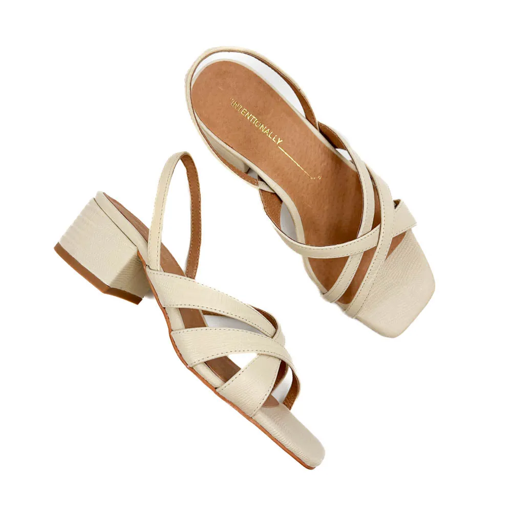 Intentionally Blank - Lucille Heel (Oatmilk)