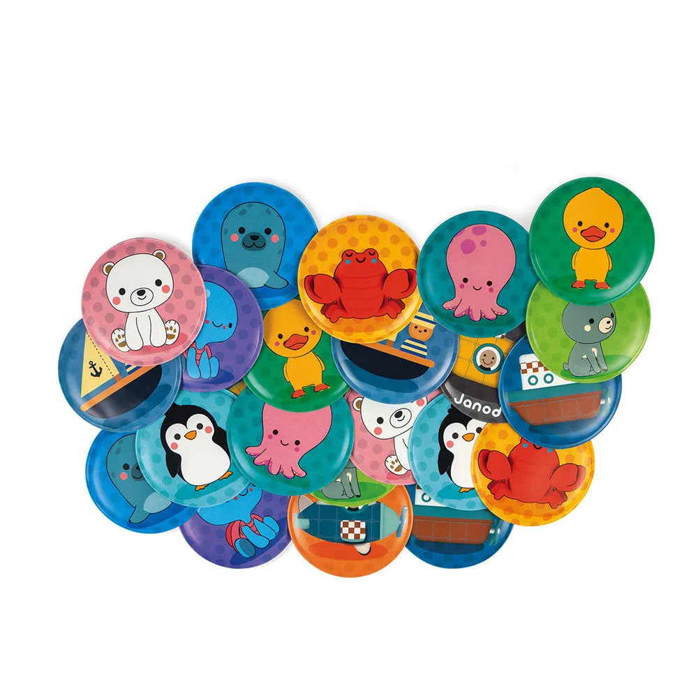 Janod Bath Memory 24 Cards