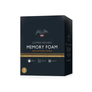 John Cotton Copper Infused Memory Foam Mattress Topper