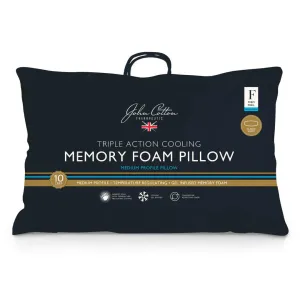 John Cotton Triple Action Cooling Memory Foam Pillow