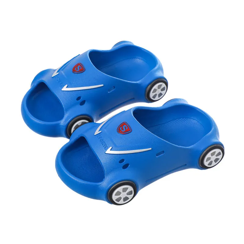 Kids Glowing Catoon Car Slippers AntiSlip Boys Girls Summer Beach Shoes