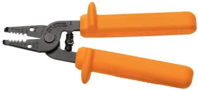 Klein Tools Insulated Wire Strippers, 6 in, 10-18 AWG, Orange, 11045-INS