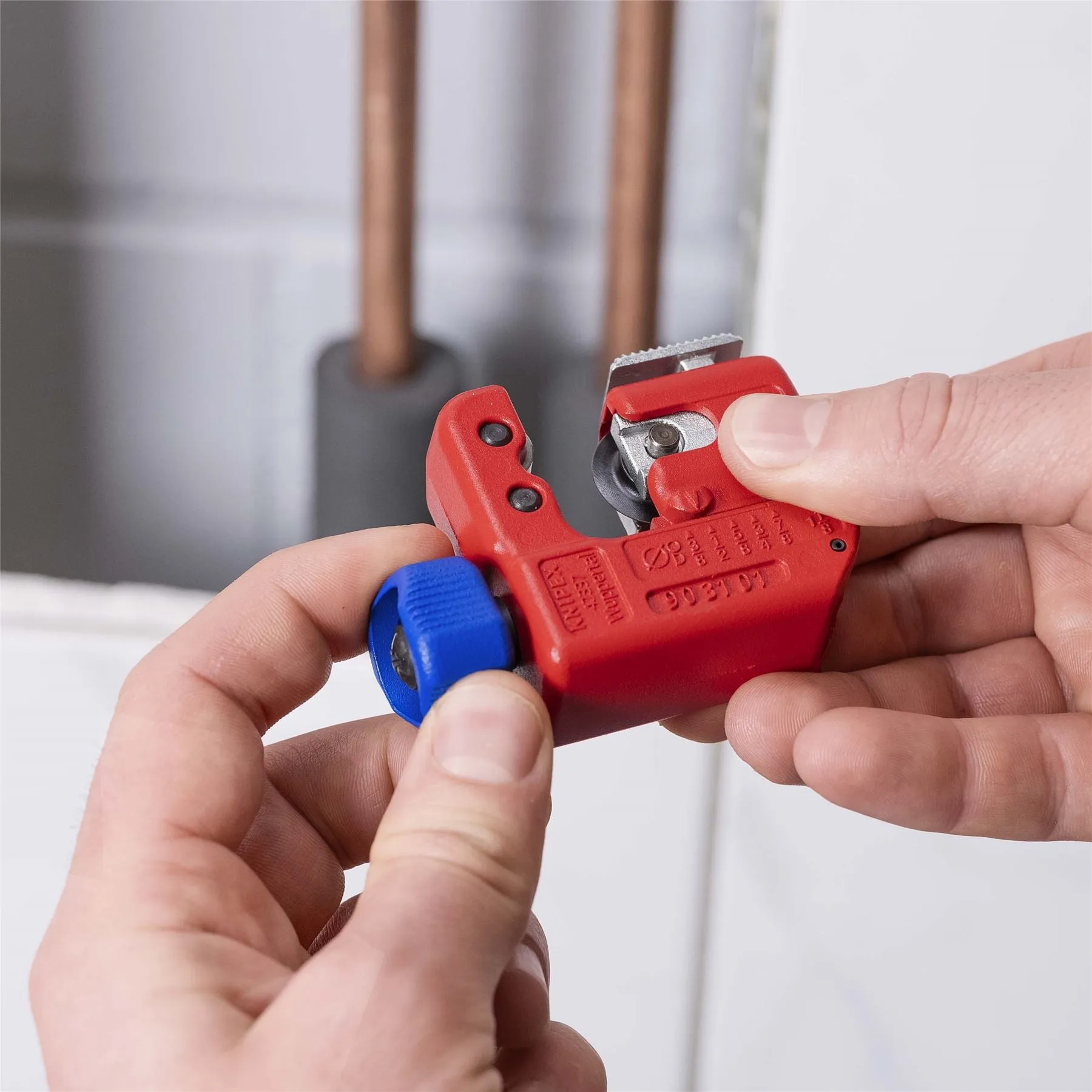 KNIPEX Tubix S Pipe Cutter 3-30mm Capacity QuickLock Mechanism 90 31 01