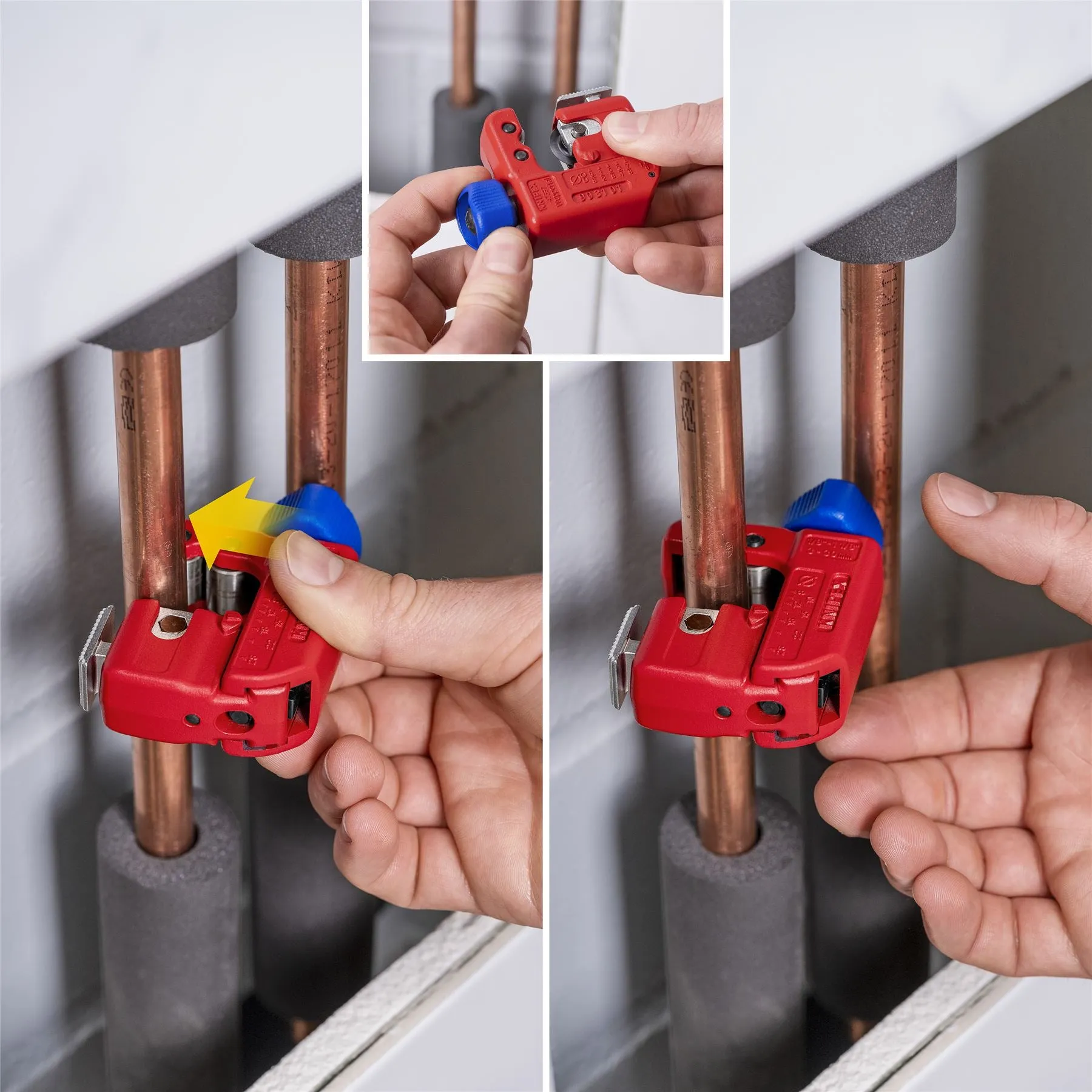 KNIPEX Tubix S Pipe Cutter 3-30mm Capacity QuickLock Mechanism 90 31 01