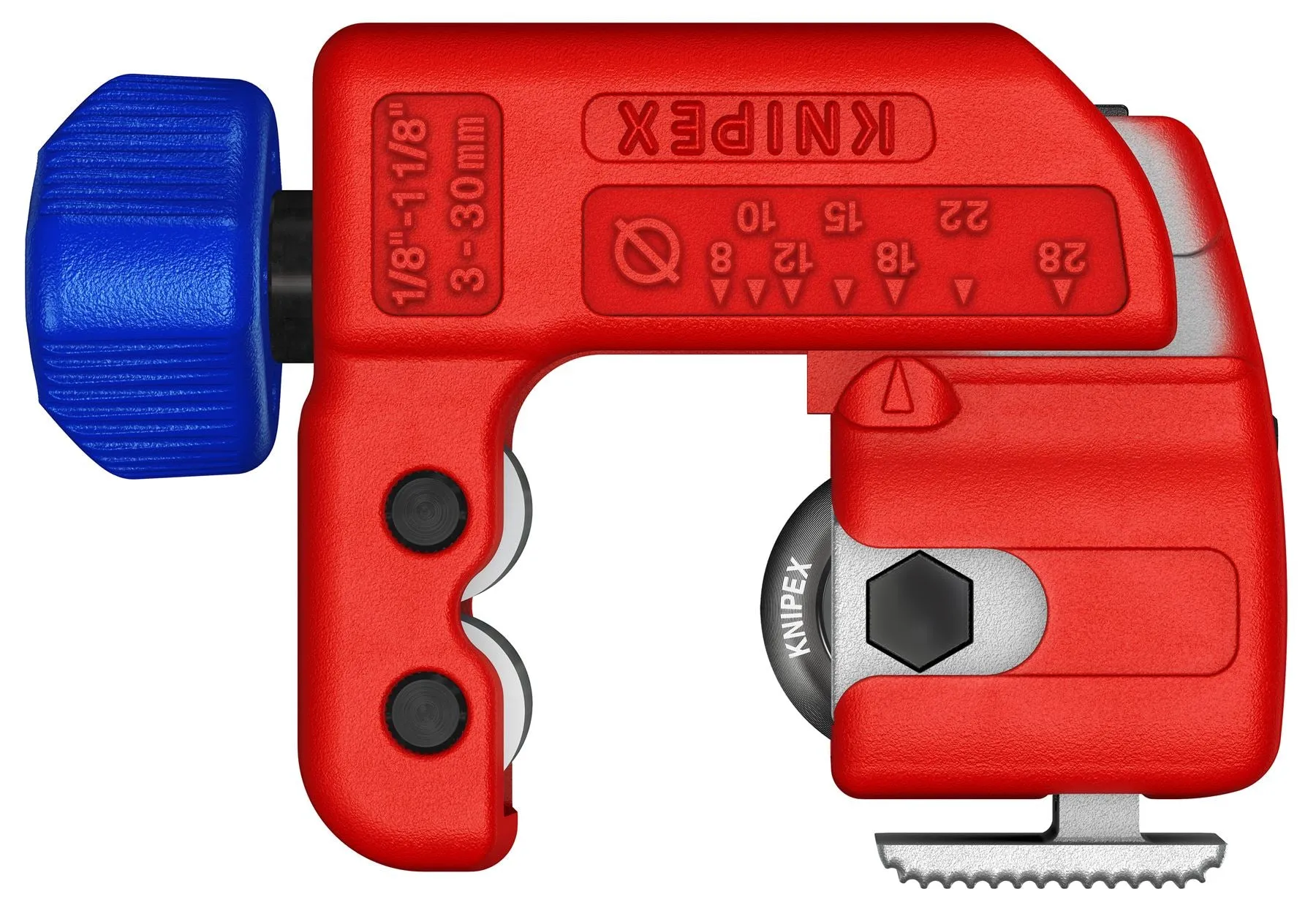 KNIPEX Tubix S Pipe Cutter 3-30mm Capacity QuickLock Mechanism 90 31 01