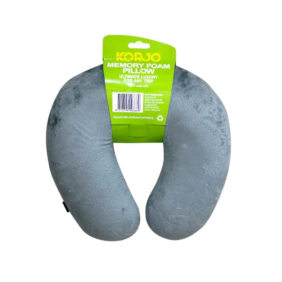 Korjo Memory Foam Pillow - Grey