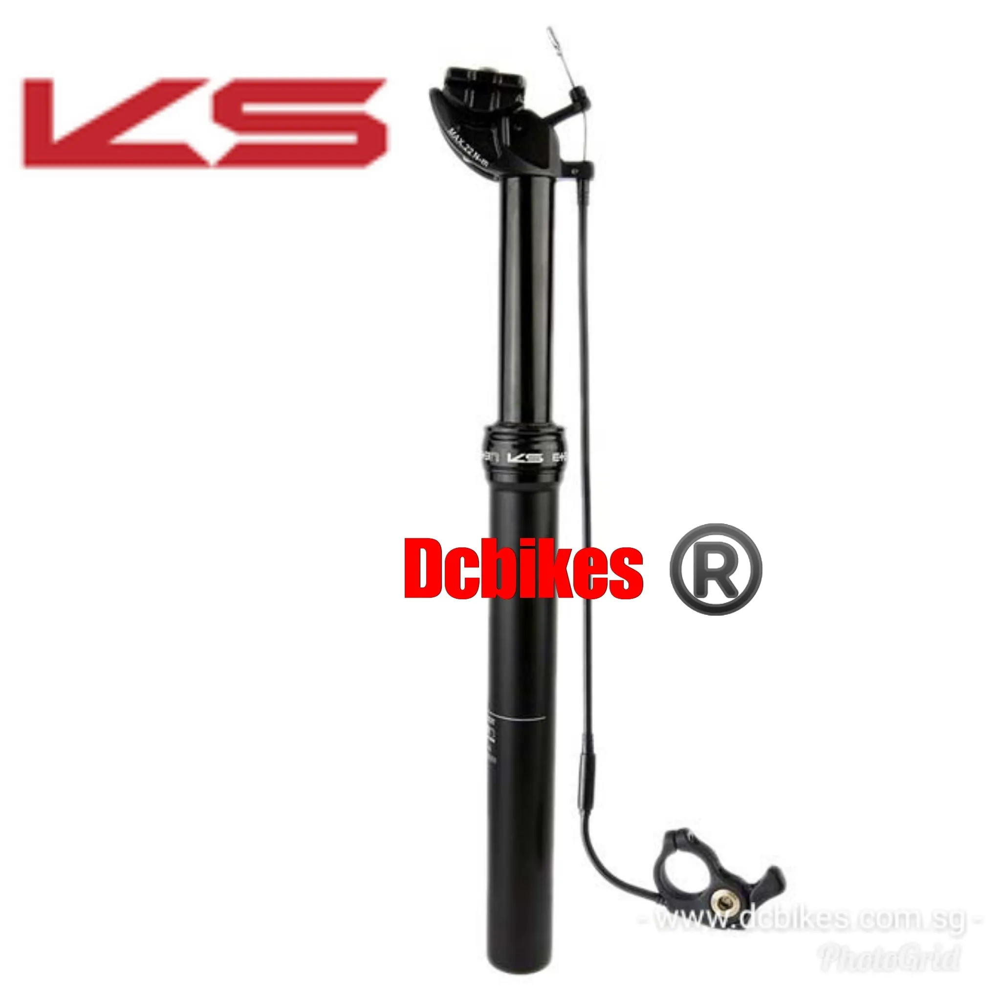 KS | Kind Shock 27.2/30.9/31.6 External Routing Dropper Seat Post   Cable & E10 Bar Remote Lever
