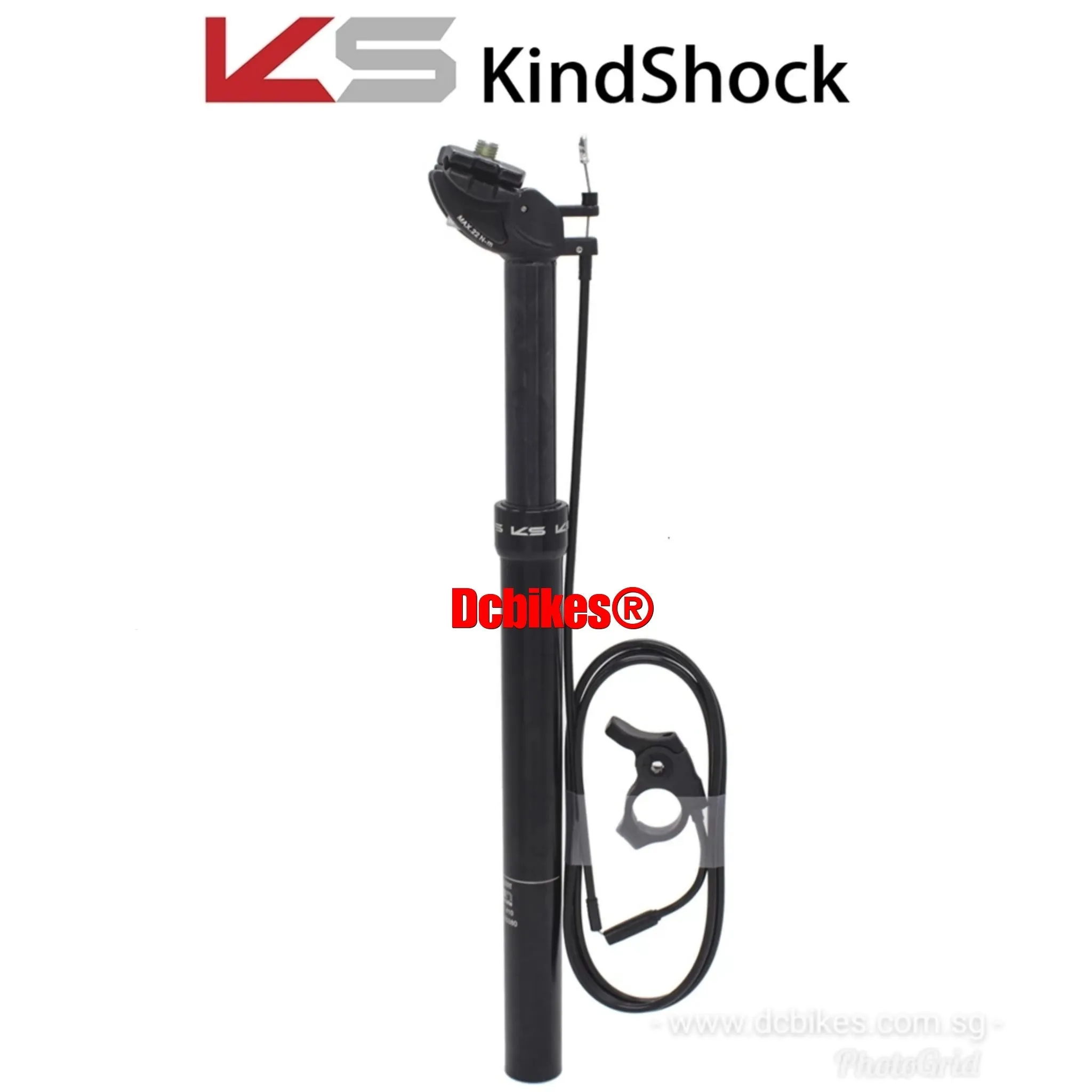 KS | Kind Shock 27.2/30.9/31.6 External Routing Dropper Seat Post   Cable & E10 Bar Remote Lever