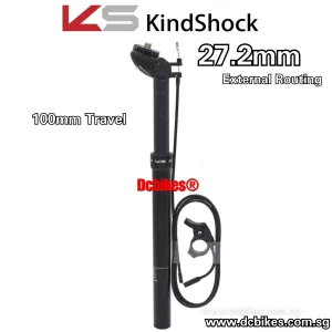 KS | Kind Shock 27.2/30.9/31.6 External Routing Dropper Seat Post   Cable & E10 Bar Remote Lever