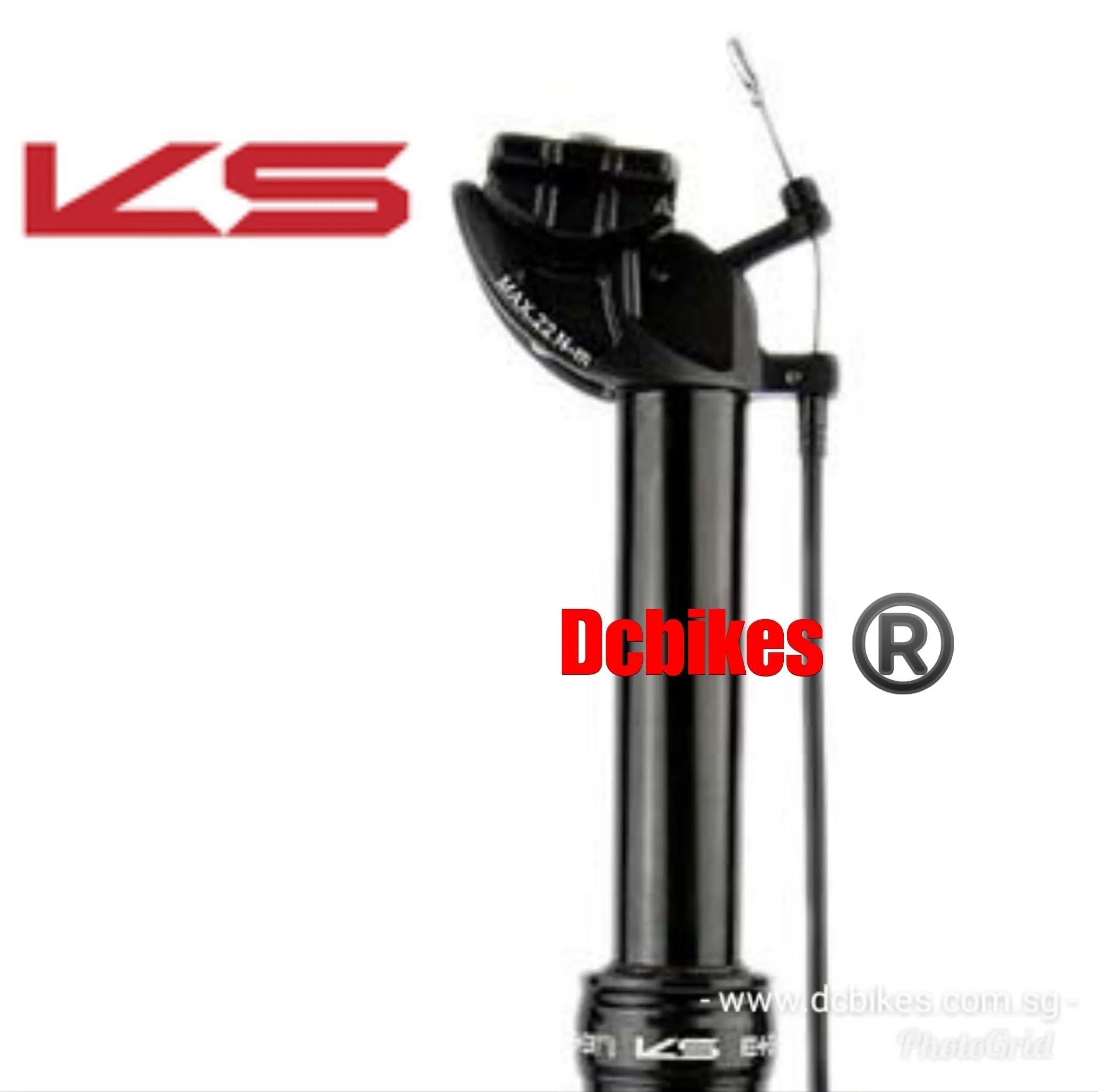 KS | Kind Shock 27.2/30.9/31.6 External Routing Dropper Seat Post   Cable & E10 Bar Remote Lever