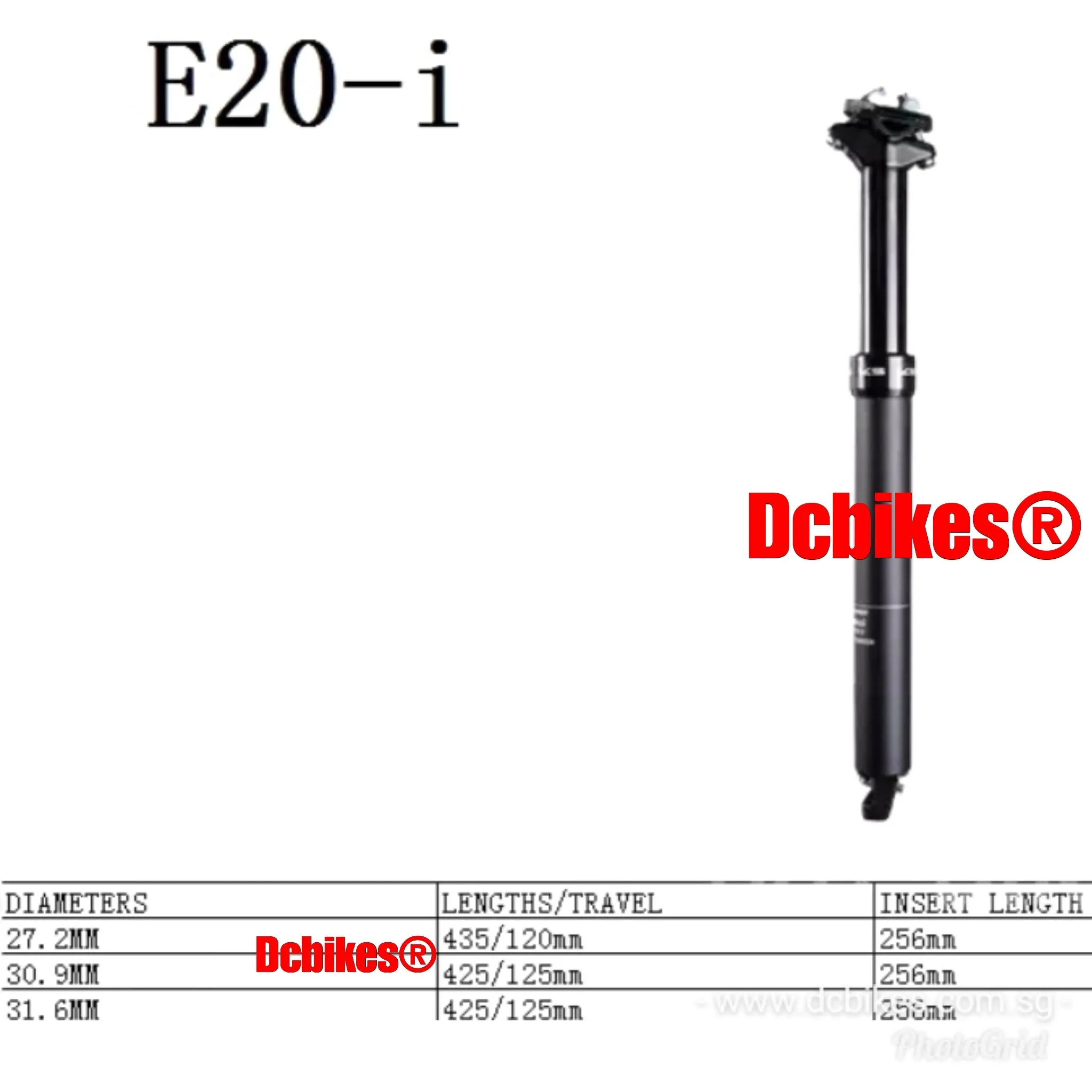 KS | Kind Shock 27.2mm X 120mm | 30.9mm 31.6mm X 125mm | 150mm Internal Routing Dropper Post   E20 Bar Remote Lever