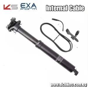 KS | Kind Shock Exa Form 30.9mm | 31.6mm Internal Routing 100mm | 125mm | 150mm | 170mm Dropper Seat Post   Bar Remote Lever