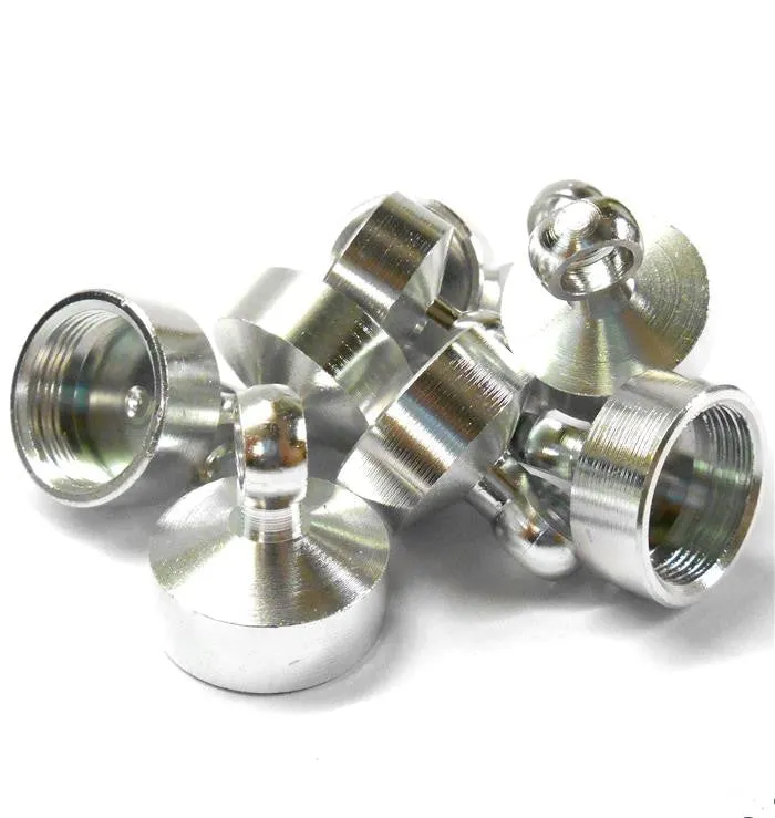 L11218 1/5 Scale Shock Absober Damper Top Cap Seal Holder x 10 Silver 19mm