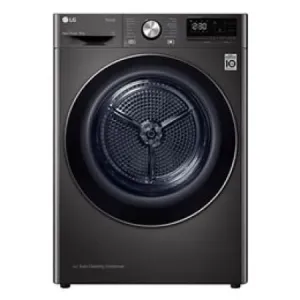 LG 9kg Black Steel Heat Pump Dryer RH90V9JV2N