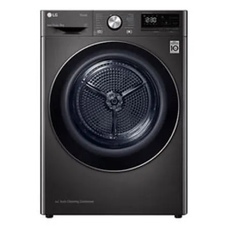 LG 9kg Black Steel Heat Pump Dryer RH90V9JV2N