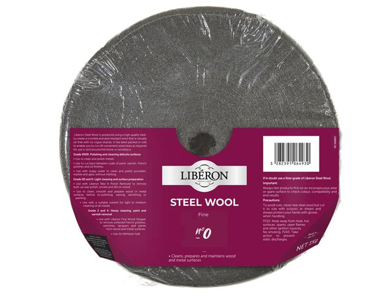 Liberon Steel Wool Grade 0 Fine 1Kg