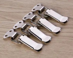Locking Hasp 4 Pieces Loaded Chest Latch with Catch Plate