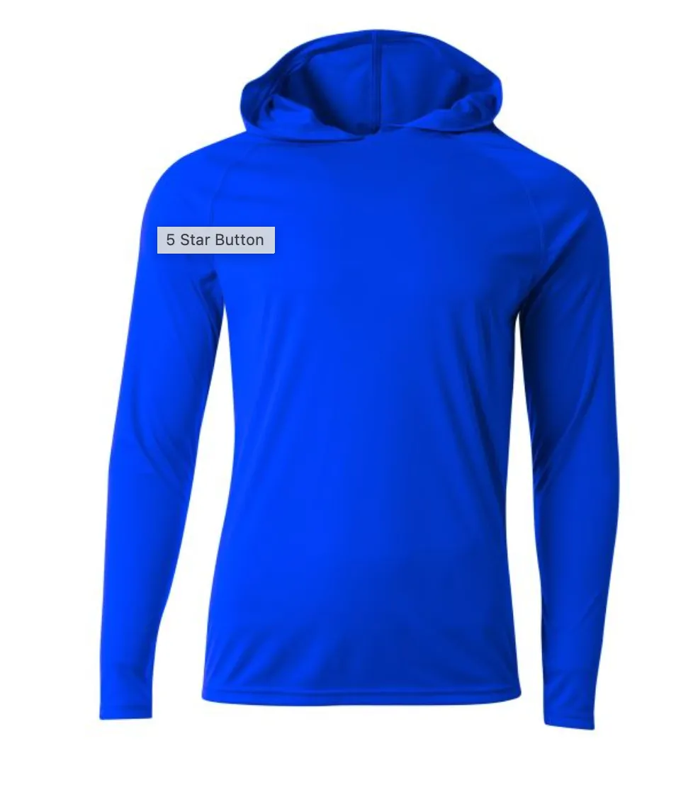 LOGO BASEBALL LONG SLEEVE HOOD-Custom To Any Team (Copy)