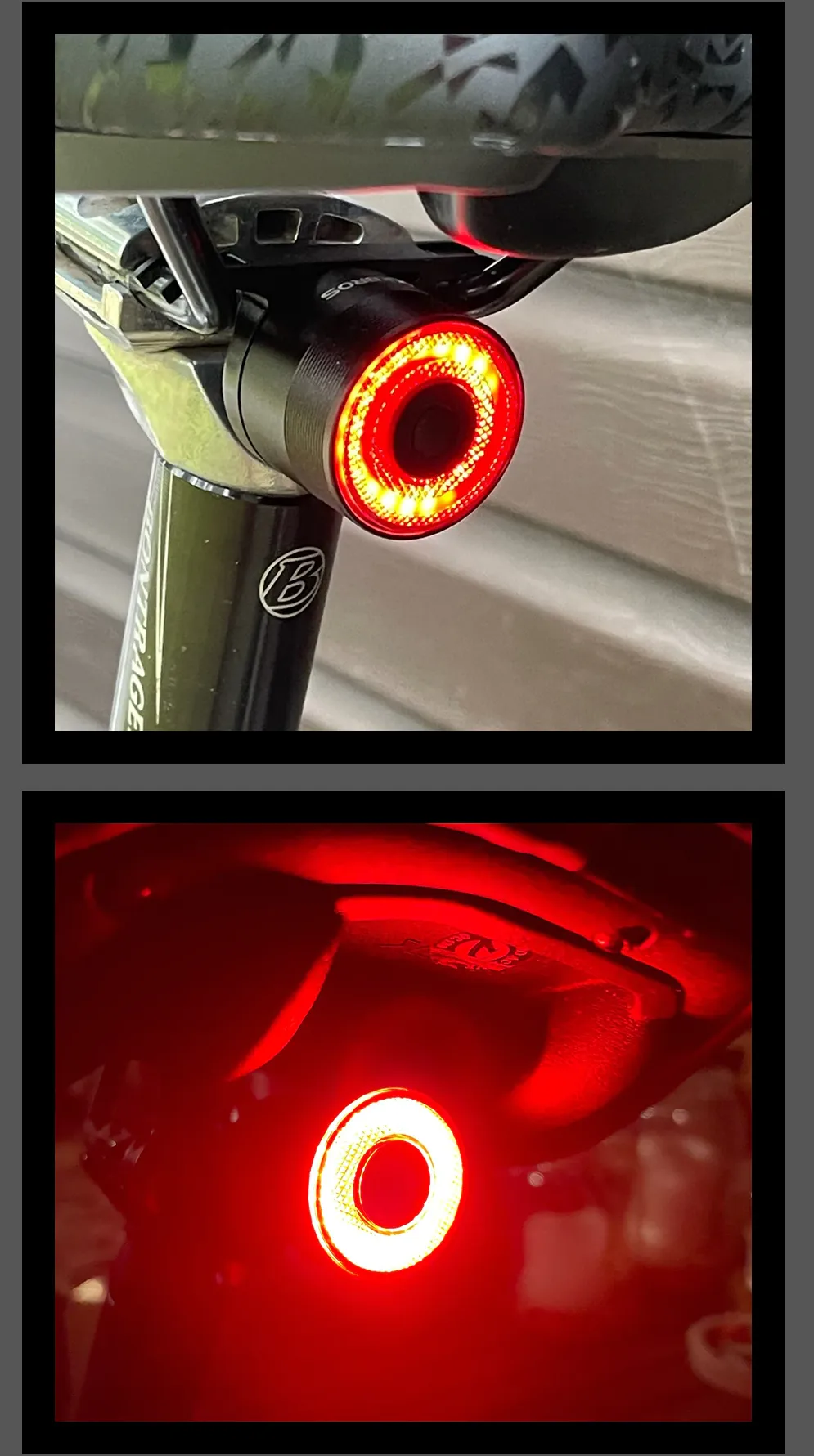 Luz Led Trasera Smart  Sensor Movimiento Sillín Meroca Pro