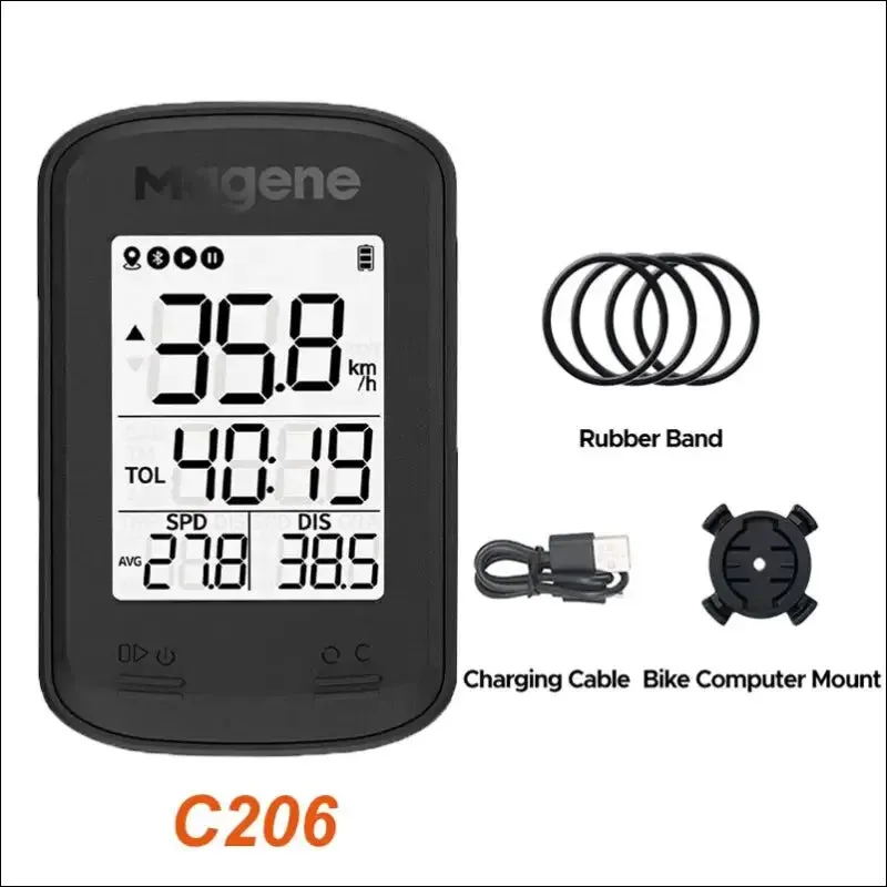 Magene c206pro bike computer gps - wireless waterproof speedometer odometer