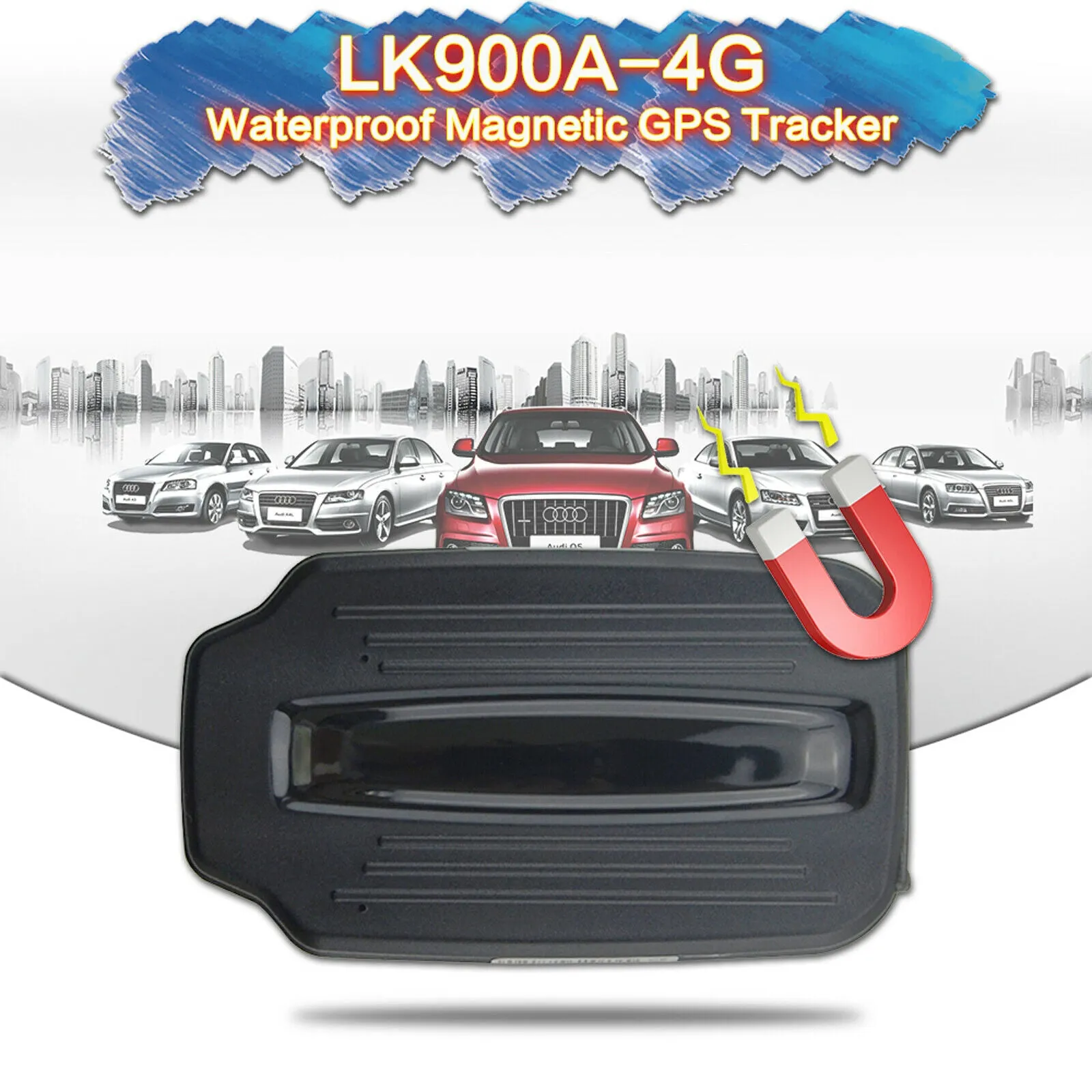 Magnetic 4G GPS Tracker for Car Lorry Van 60 Days Working Battery / 6 Months Standby