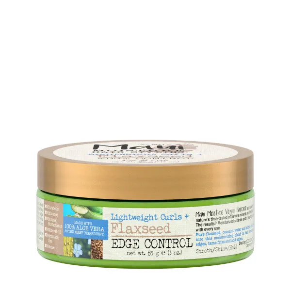 Maui Moisture Lightweight Curls   Flaxseed Edge Control, Hair Styling Pomade for Frizz Control