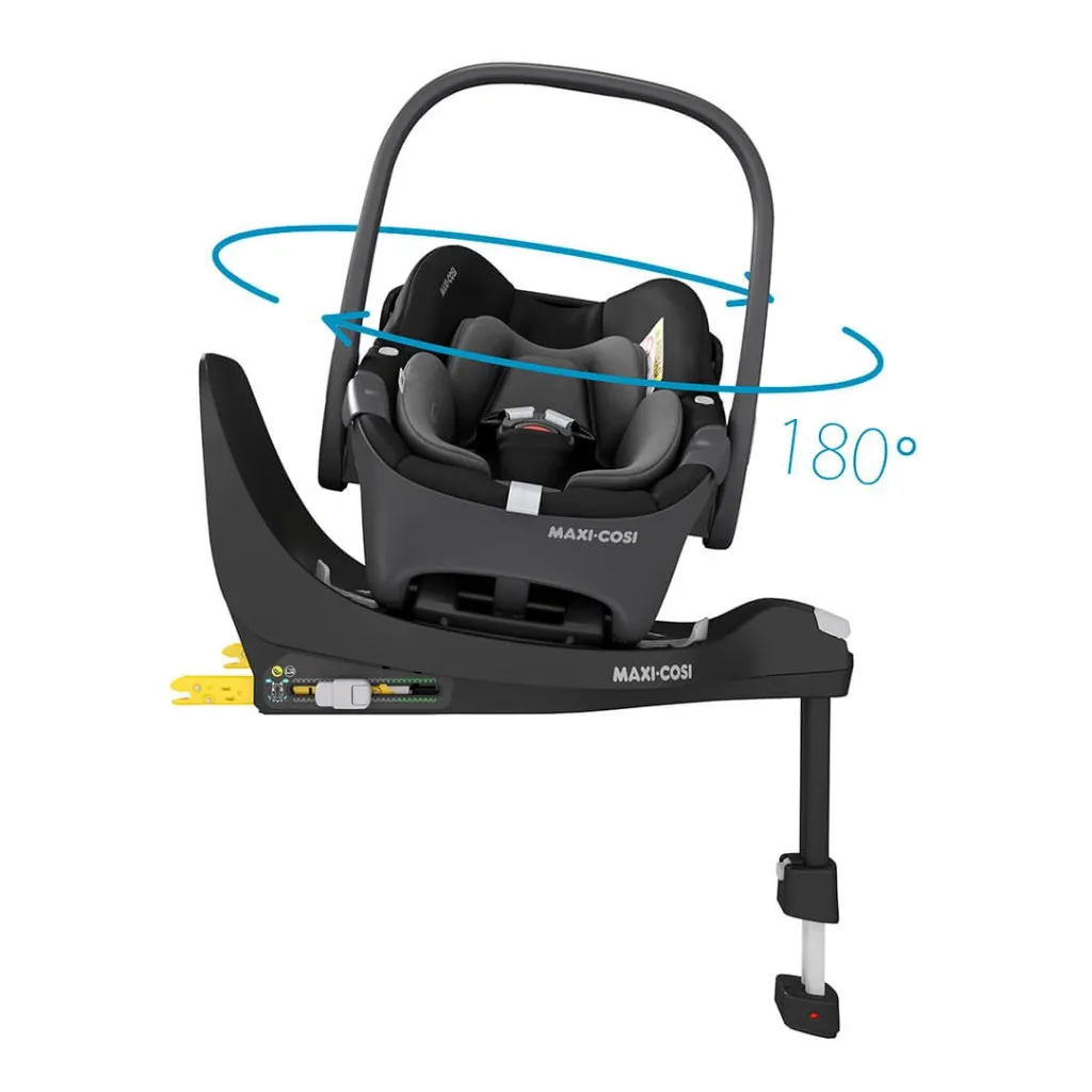 MAXI COSI FAME 9 Piece Travel System with Pebble 360 Pro2 Car Seat and FamilyFix 360 Pro ISOFIX Car Seat Base - Twillic Truffle (Black Wheels)