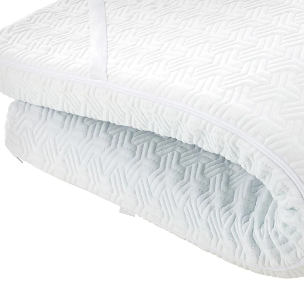 Memory Foam Mattress Topper Reversible Cool Gel 10cm